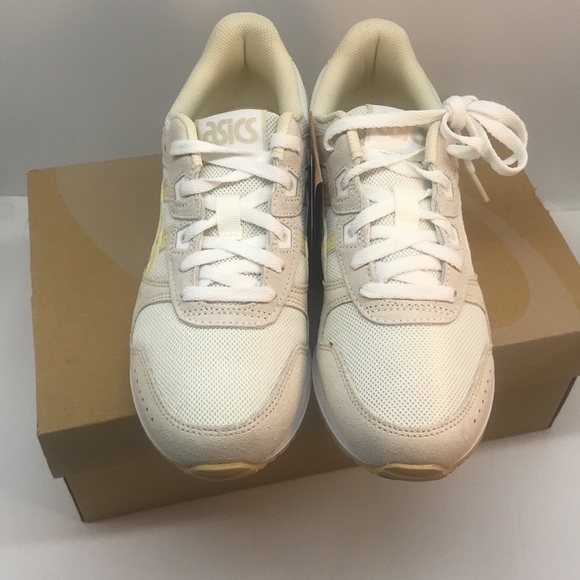 ASICS WOMENŚ LYTE CLASSIC SNEAKERS SHOES SIZE 7.5 CREAM/BUTTER - Picture 4 of 15